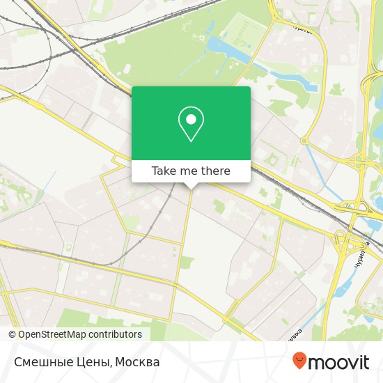 Карта Смешные Цены, улица Академика Скрябина Москва 109377