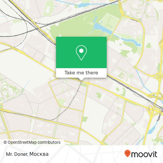 Карта Mr. Doner, Рязанский проспект Москва 109377