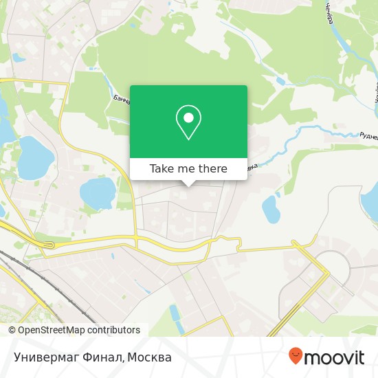 Карта Универмаг Финал, Москва 111675