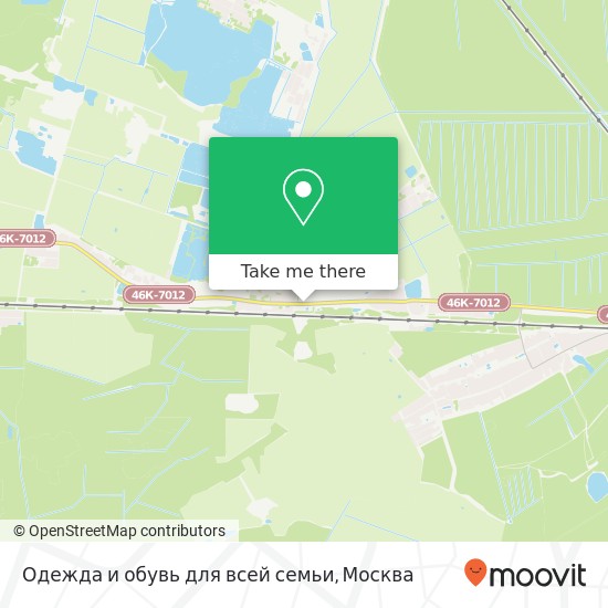 Карта Одежда и обувь для всей семьи, улица Воровского Ногинский район 142460