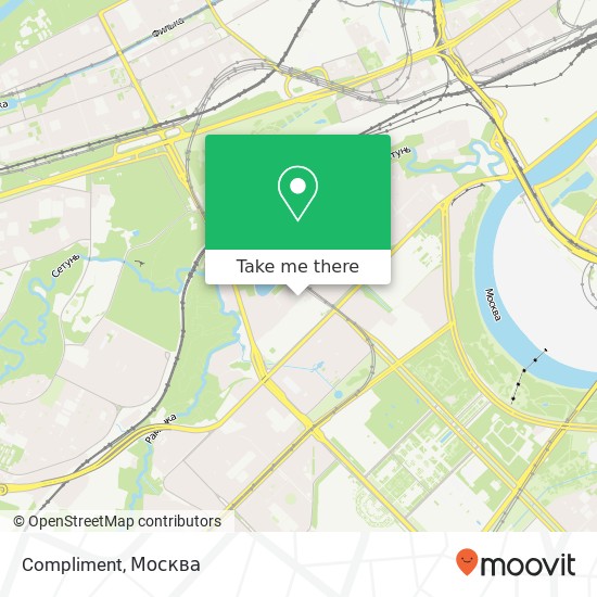 Карта Compliment, улица Улофа Пальме Москва 119590