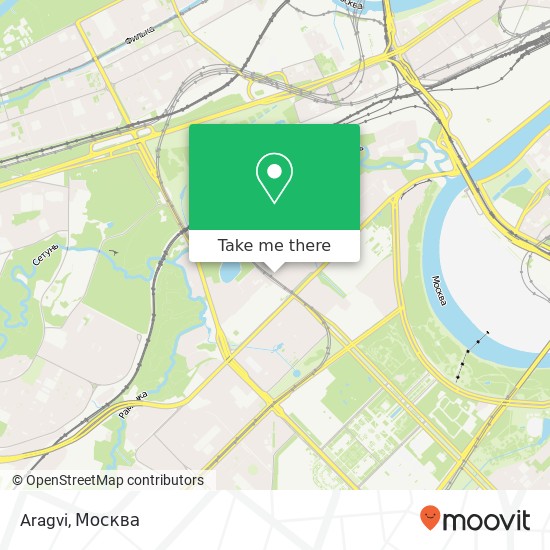Карта Aragvi, улица Улофа Пальме Москва 119590