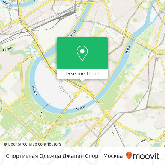 Карта Спортивная Одежда Джапан Спорт, улица Хамовнический вал Москва 119048