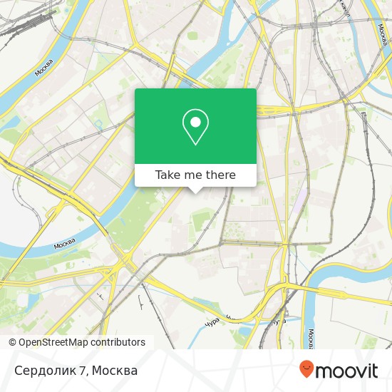 Карта Сердолик 7, Москва 119071