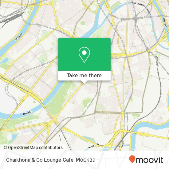 Карта Chaikhona & Co Lounge-Cafe, Малая Калужская улица Москва 119071