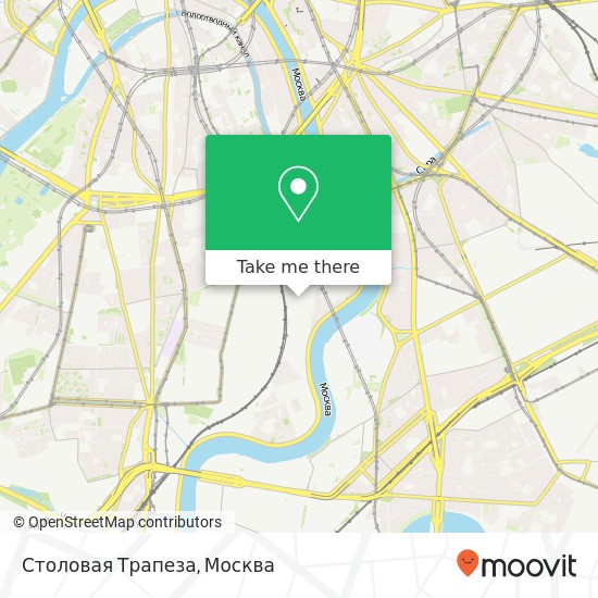 Карта Столовая Трапеза, Москва 115114