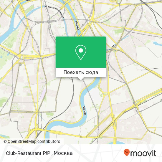 Карта Club-Restaurant P!Pl, Дербеневская улица, 20 Москва 115114