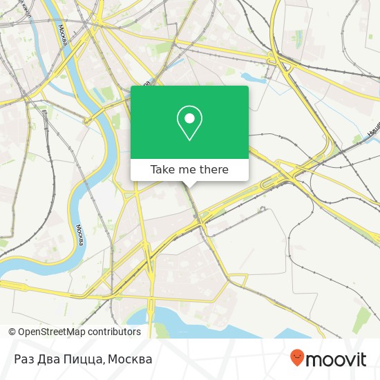 Карта Раз Два Пицца, Москва 115088