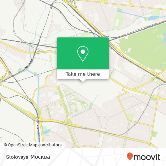 Карта Stolovaya, Стахановская улица, 8 Москва 109428