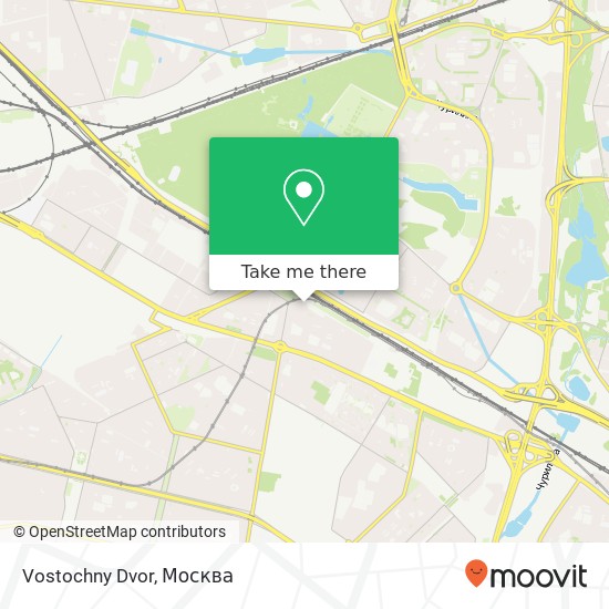 Карта Vostochny Dvor, улица Хлобыстова, 8 korp 1 Москва 109542