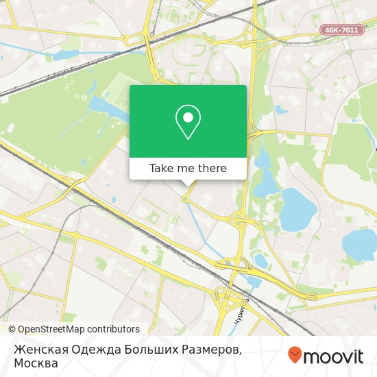 Карта Женская Одежда Больших Размеров, Москва 111538