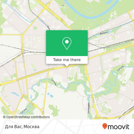 Карта Для Вас, Можайское шоссе Москва 121471
