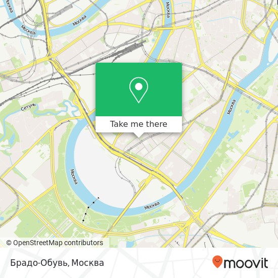 Карта Брадо-Обувь, улица 10-летия Октября Москва 119048