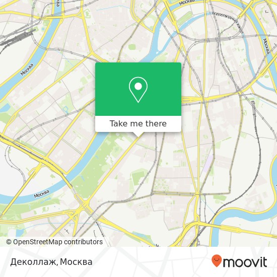 Карта Деколлаж, Ленинский проспект, 13 Москва 119071