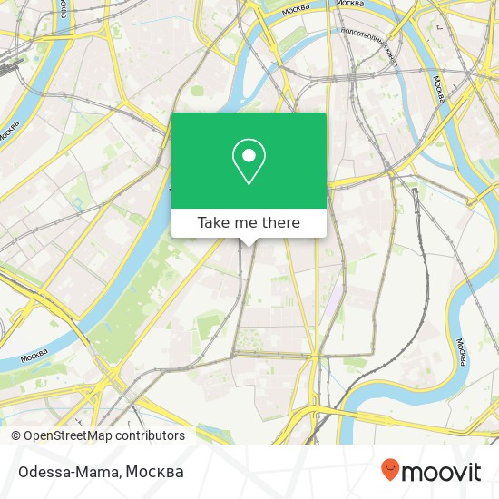 Карта Odessa-Mama, улица Шаболовка Москва 119049