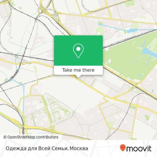 Карта Одежда для Всей Семьи, Рязанский проспект Москва 109428