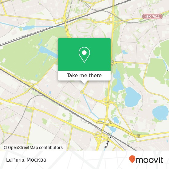 Карта La'Paris, Москва 111538
