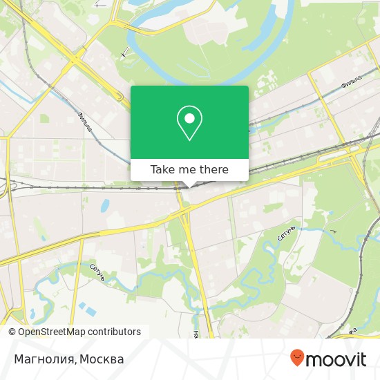 Карта Магнолия, улица Алексея Свиридова, 17 Москва 121374