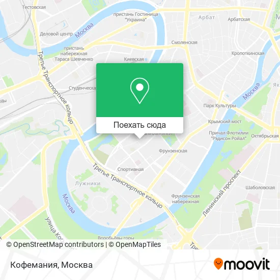 Карта Кофемания