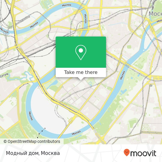 Карта Модный дом, улица Усачёва, 10 Москва 119048