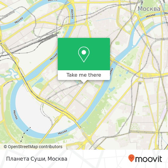 Карта Планета Суши, Комсомольский проспект, 28 Москва 119146