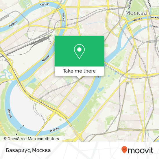 Карта Бавариус, Комсомольский проспект, 21 Москва 119146