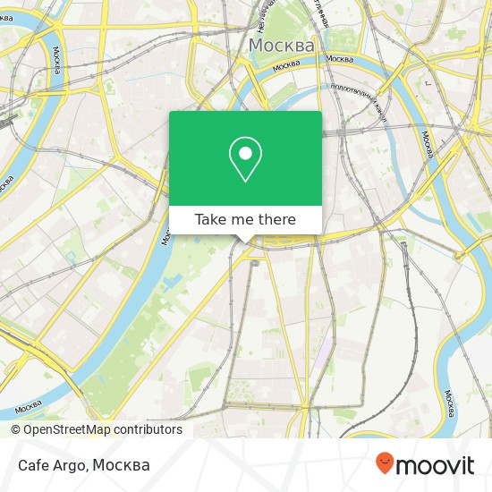 Карта Cafe Argo, Москва 119049