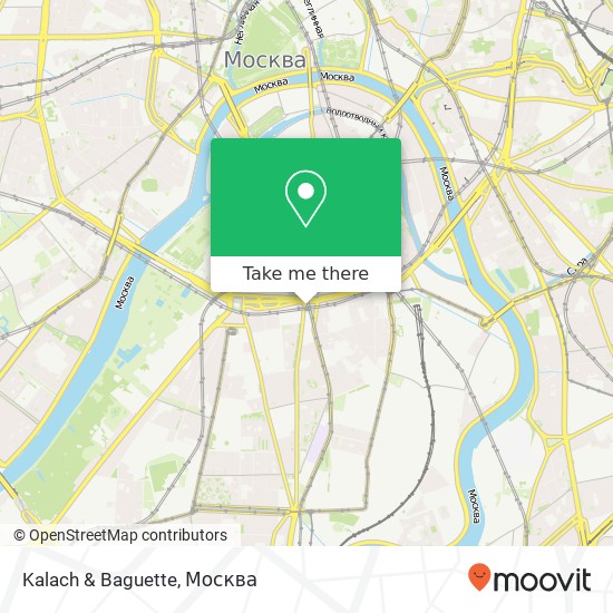 Карта Kalach & Baguette, Москва 115093