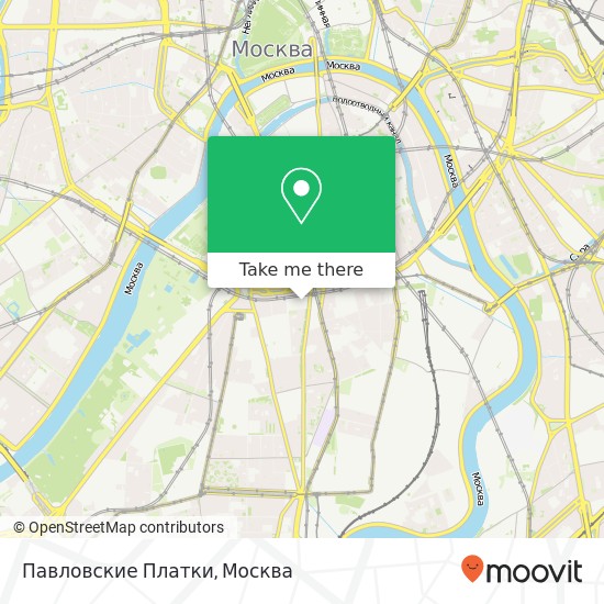 Карта Павловские Платки, Москва 119049