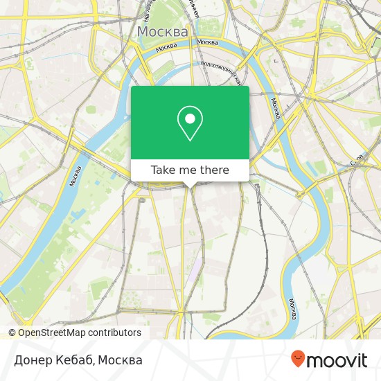 Карта Донер Кебаб, Большая Серпуховская улица, 10 Москва 115093