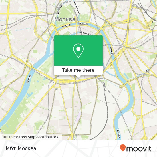 Карта Мбт, Пятницкая улица Москва 115054