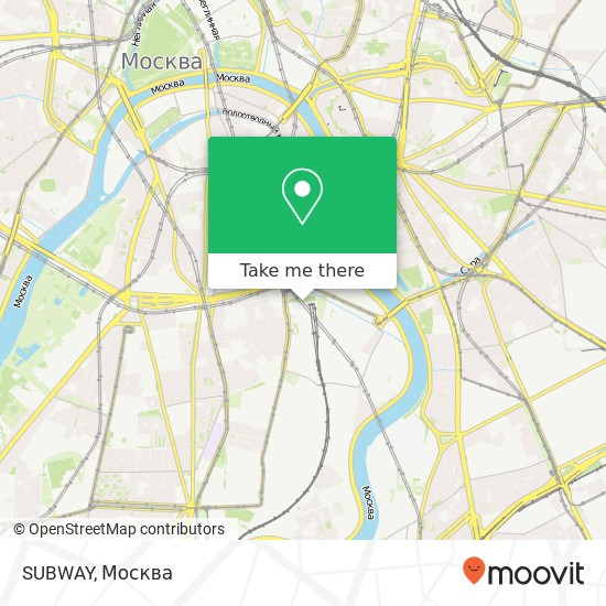Карта SUBWAY, Москва 115054