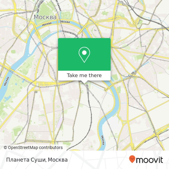 Карта Планета Суши, Москва 115054
