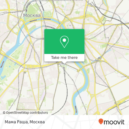 Карта Мама Раша, Павелецкая площадь Москва 115114
