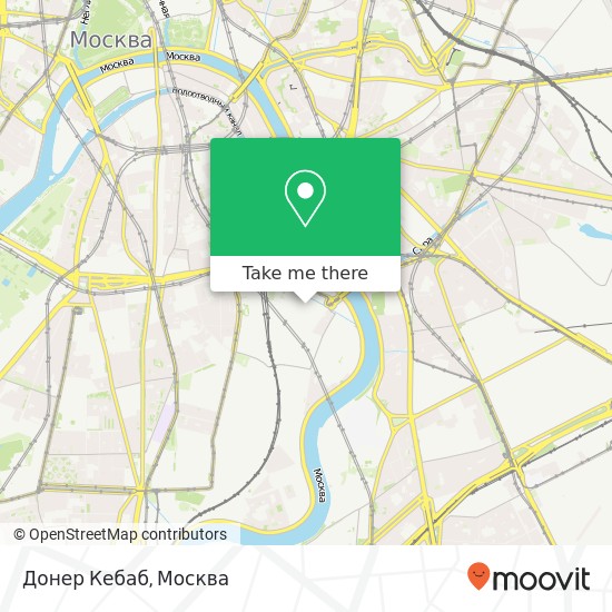 Карта Донер Кебаб, Москва 115114
