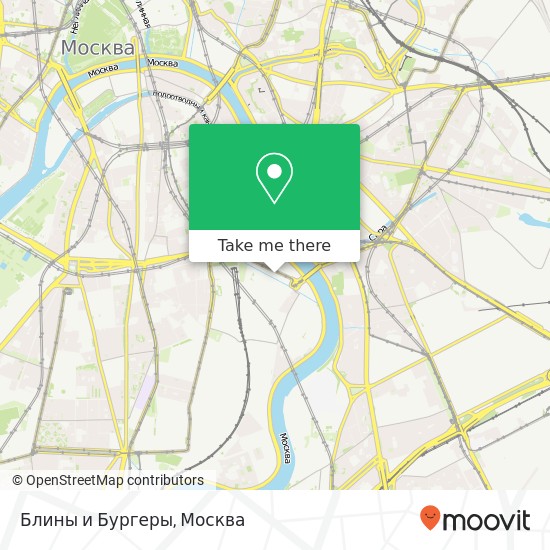 Карта Блины и Бургеры, Москва 115114