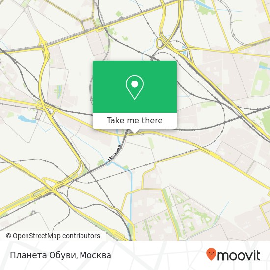 Карта Планета Обуви, Москва 109052