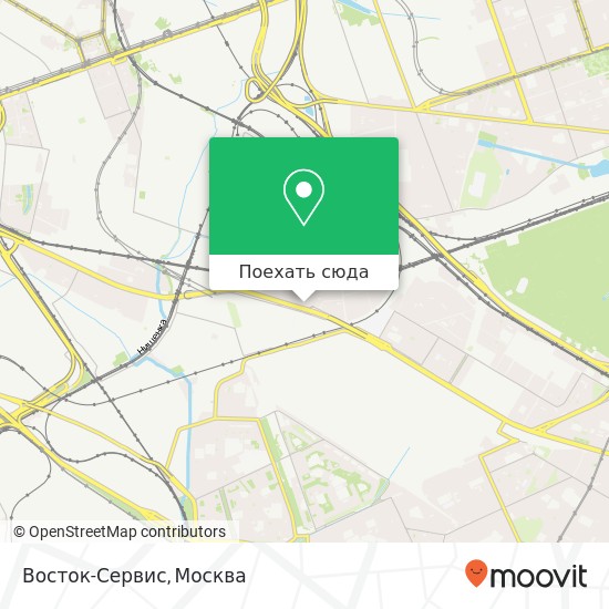 Карта Восток-Сервис, Рязанский проспект, 27 Москва 109202