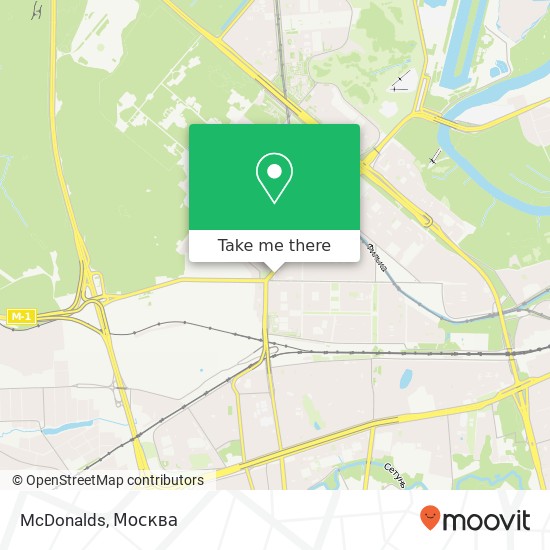 Карта McDonalds, Москва 121351