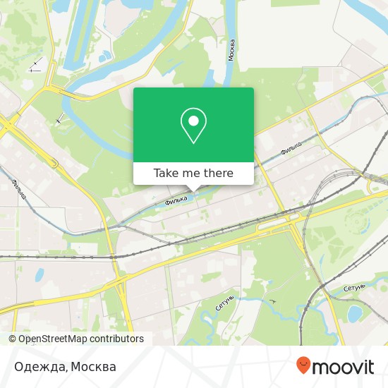 Карта Одежда, Москва 121108