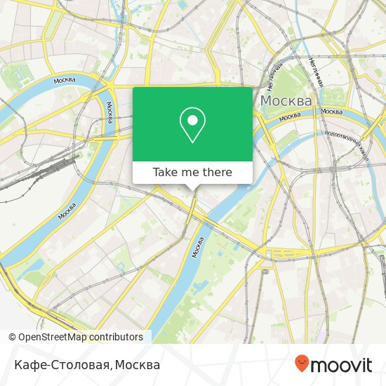 Карта Кафе-Столовая, Москва 119034