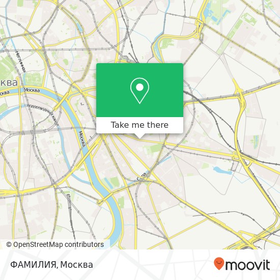 Карта ФАМИЛИЯ, Таганская улица Москва 109147