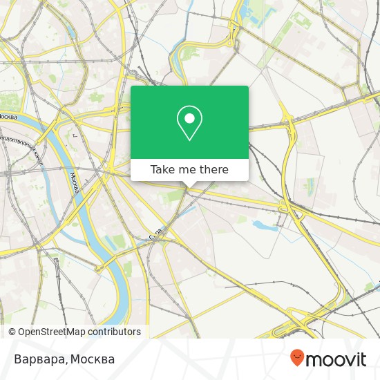 Карта Варвара, Нижегородская улица, 2 Москва 109147