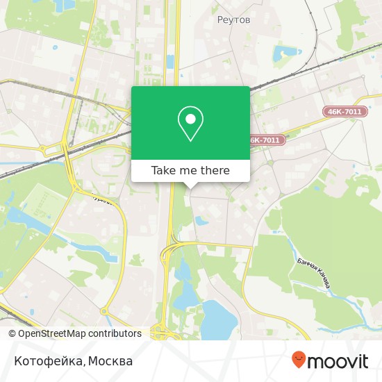 Карта Котофейка, Суздальская улица Москва 111673