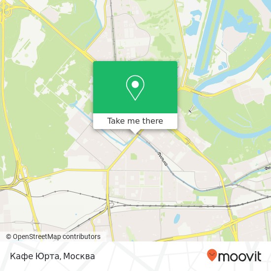 Карта Кафе Юрта, Москва 121552