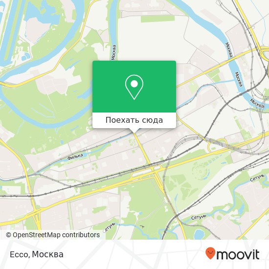 Карта Ecco, Минская улица, 14 Москва 121096