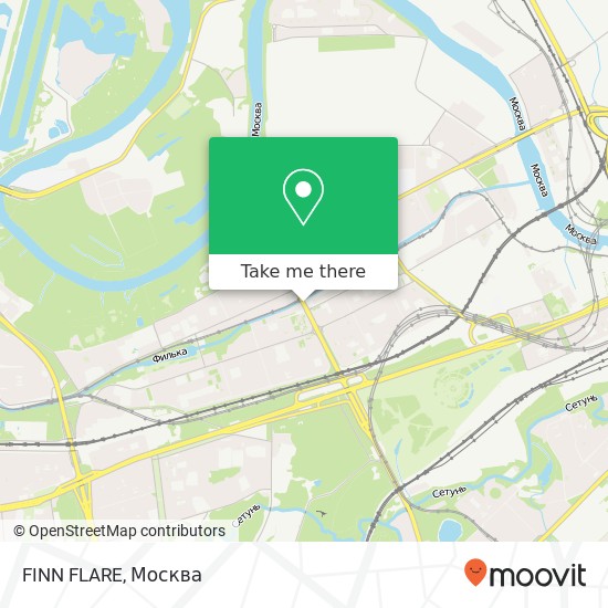 Карта FINN FLARE, Минская улица Москва 121096
