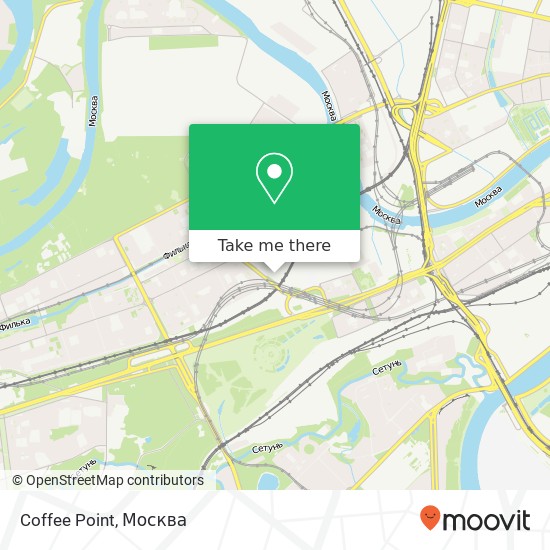 Карта Coffee Point, Промышленный проезд Москва 121087