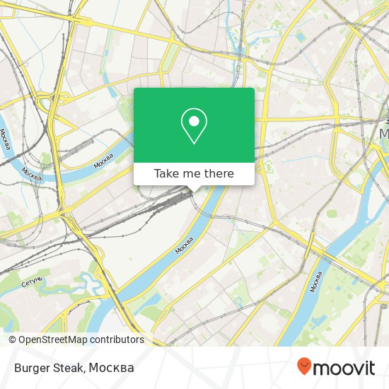 Карта Burger Steak, Москва 121059