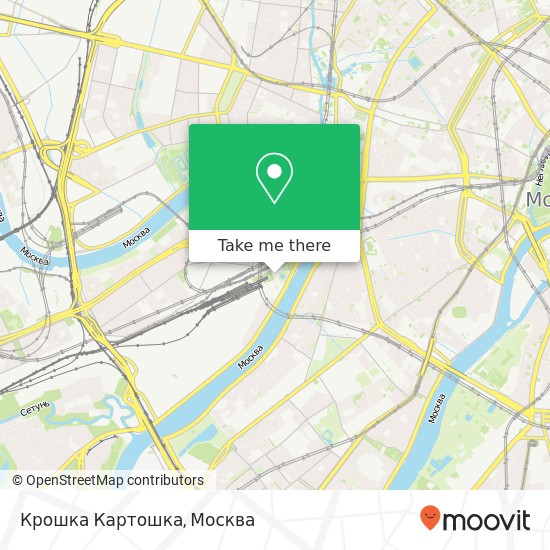 Карта Крошка Картошка, площадь Киевского Вокзала, 1 Москва 121059